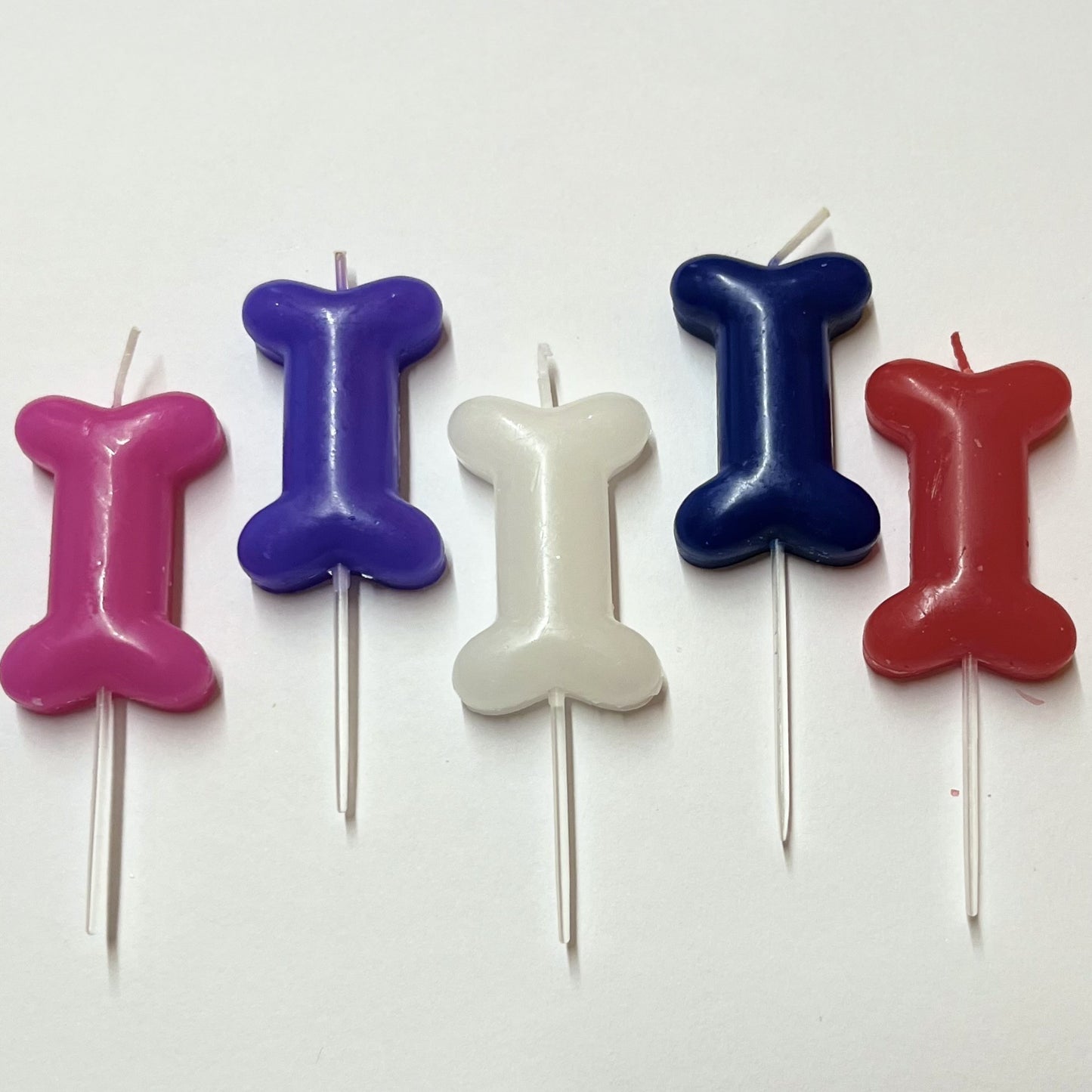 Individual Dog Bone Birthday Candles